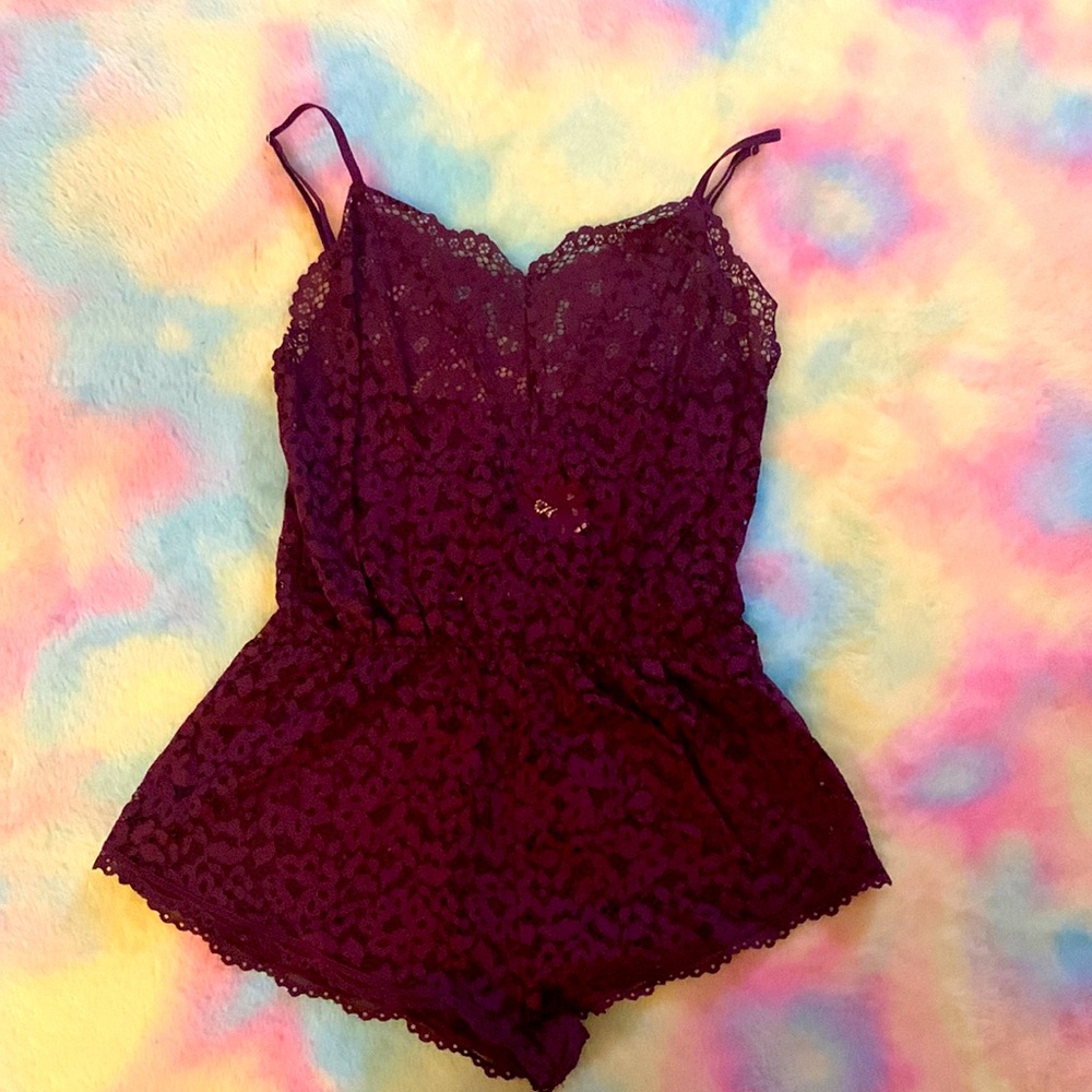 Victoria’s Secret Purple Lace Romper